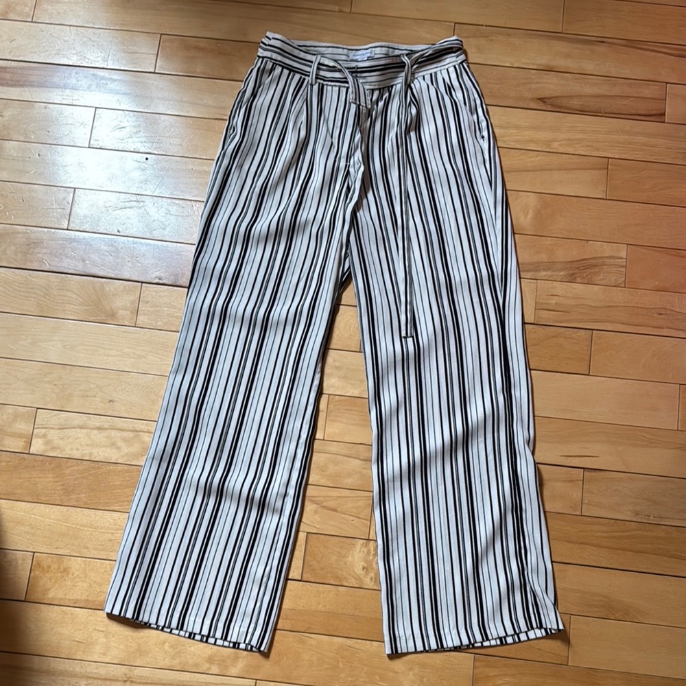 Striped Men's Pants in Black and White